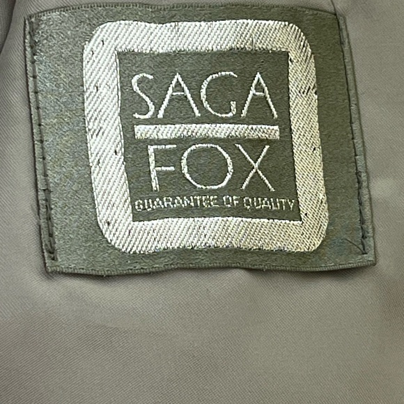 Saga Fox Women's Small Blue Fox Fur From Finland Coat With Slit Pockets - Picture 6 of 14